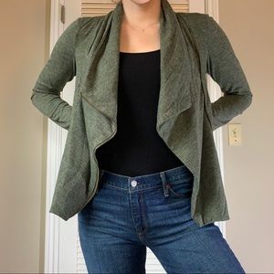 Olive asymmetrical sweater